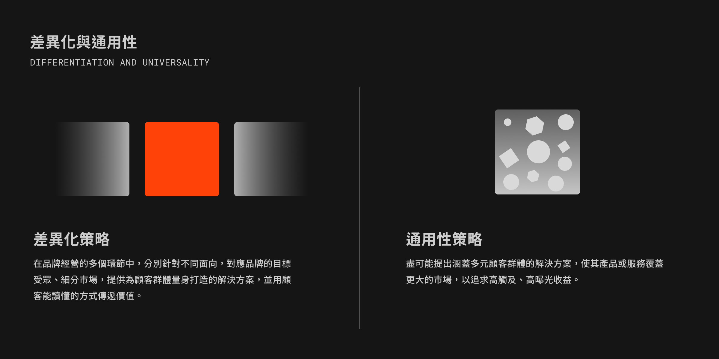 UNME 差異化策略